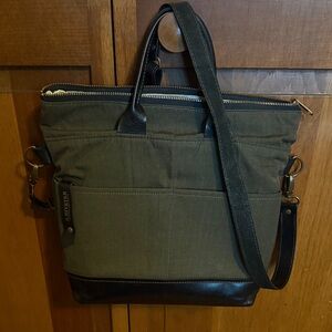 R Riveter "Otto" Olive and Black Bag
